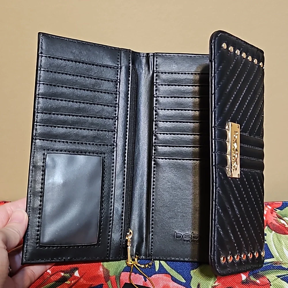 NWT bebe Black Wallet - Picture 3 of 7